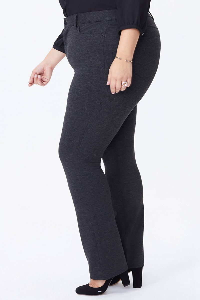 Grey Women's NYDJ Plus Marilyn Straight Pants | NZ 671XHZRTQ