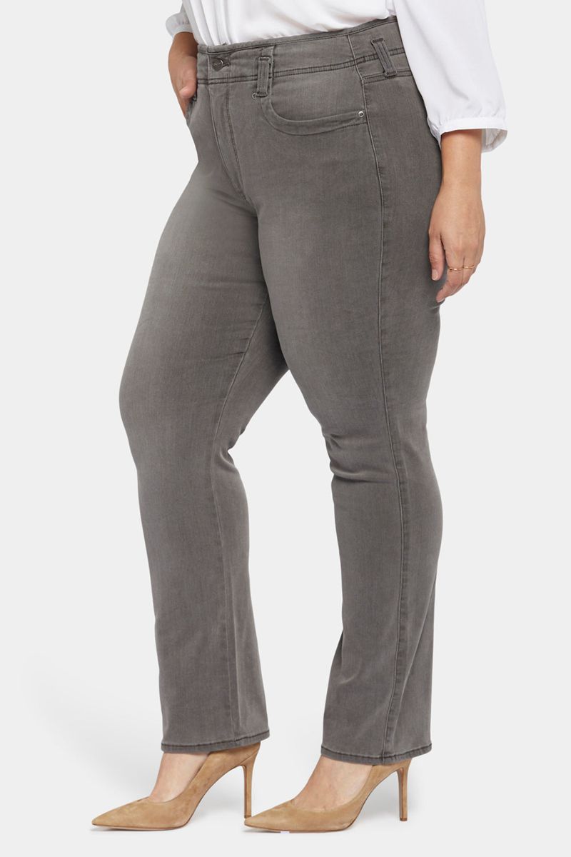 Grey Women's NYDJ Plus Marilyn Straight Jeans | NZ 734YWIKRD