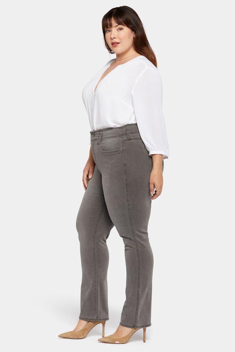 Grey Women's NYDJ Plus Marilyn Straight Jeans | NZ 734YWIKRD