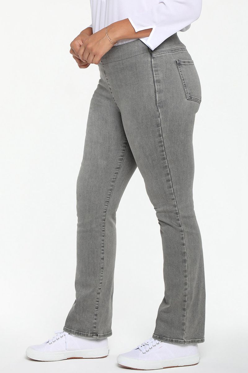 Grey Women's NYDJ Plus Slim Bootcut Pull-On Jeans | NZ 756UCAFHS