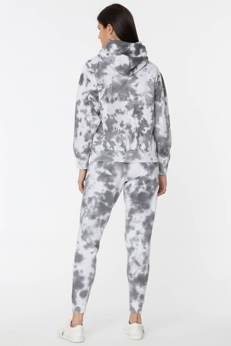 Grey Women's NYDJ Tie Dye Pullover Hoodie | NZ 850GLSXWF