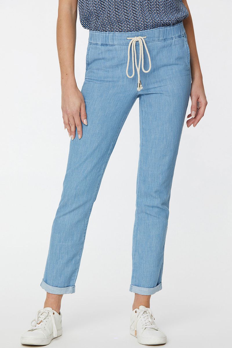 Light Blue Women's NYDJ Petite Slim Jogger Ankle Pants | NZ 431ANGSRD