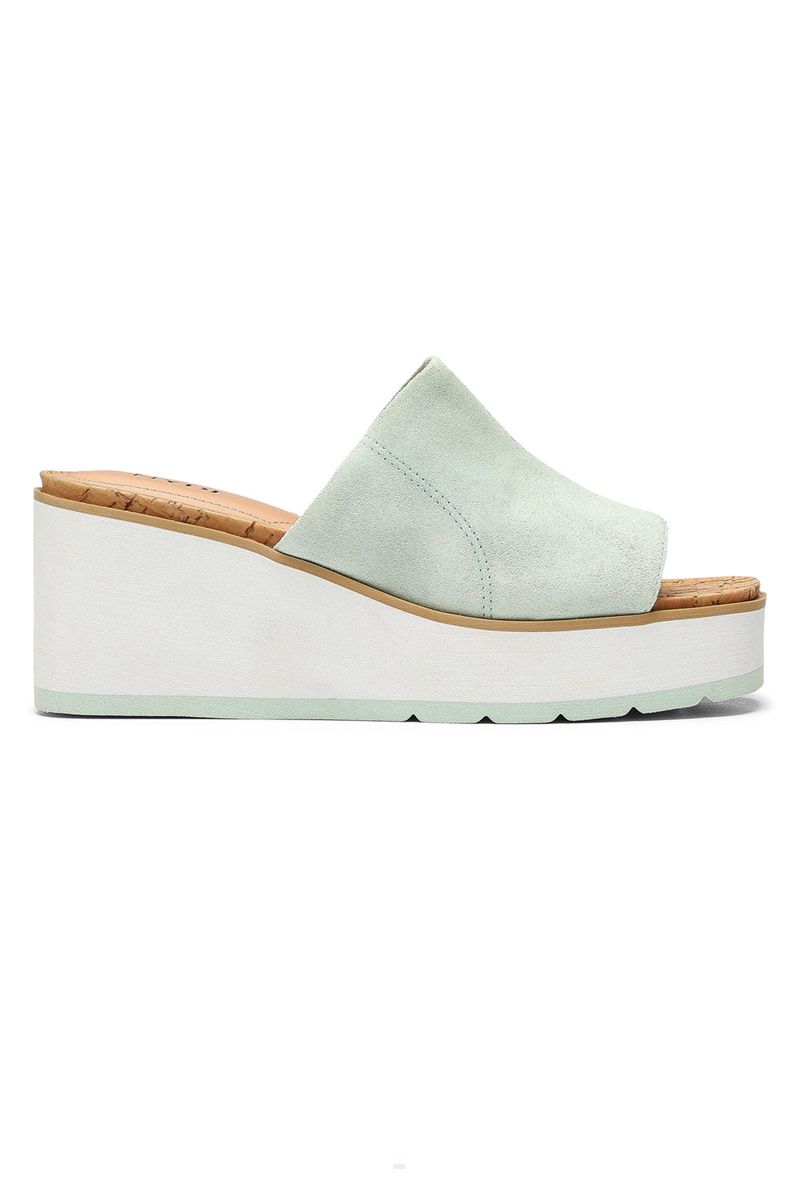 Light Blue Women's NYDJ Rysa Wedge Sandals | NZ 691FDNAJU