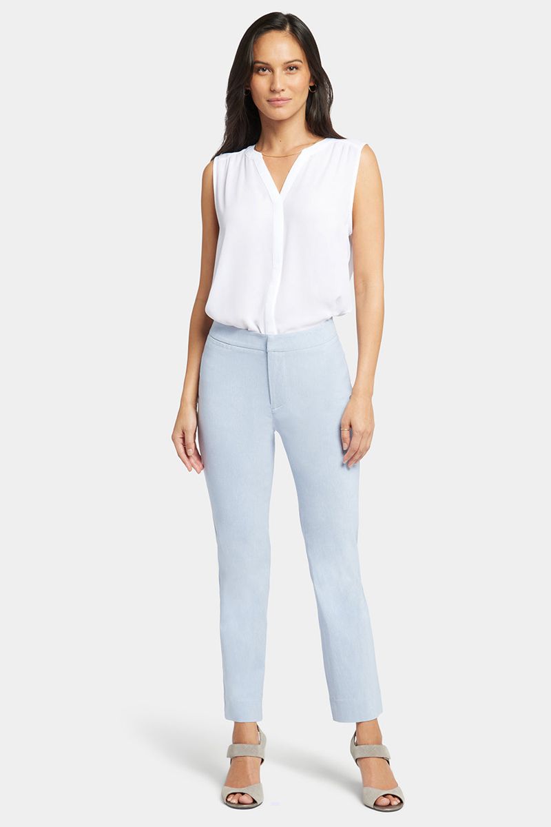 Light Blue Women's NYDJ Slim Trouser Ankle Pants | NZ 586VJWEOX