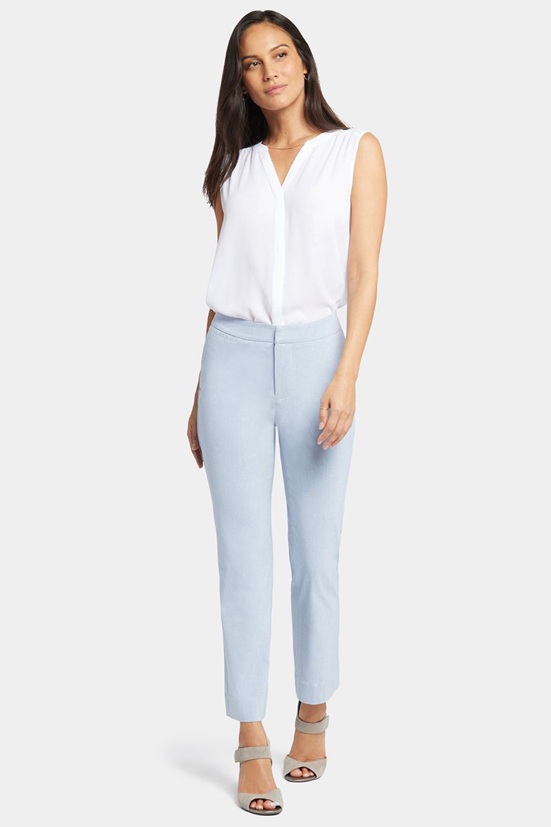 Light Blue Women\'s NYDJ Slim Trouser Ankle Pants | NZ 586VJWEOX