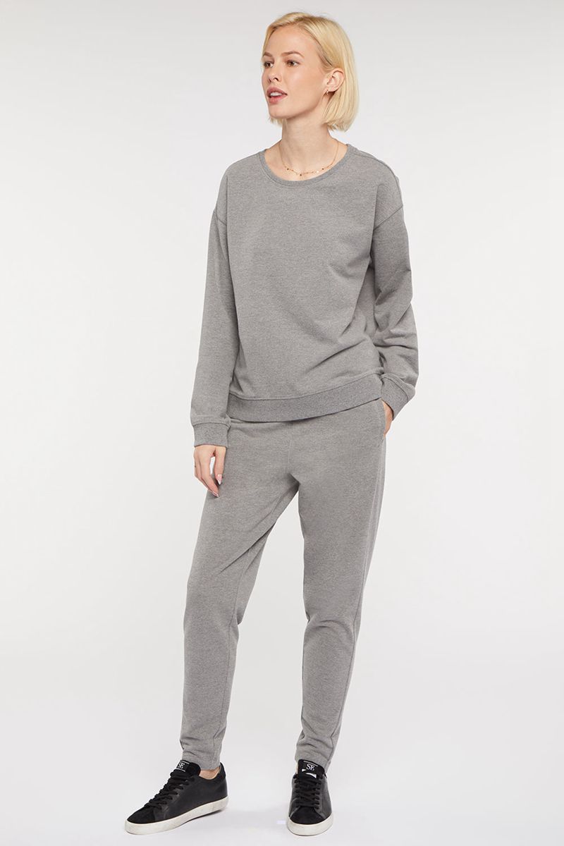 Light Grey Women's NYDJ Basic Sweatshirts | NZ 283WRHCME