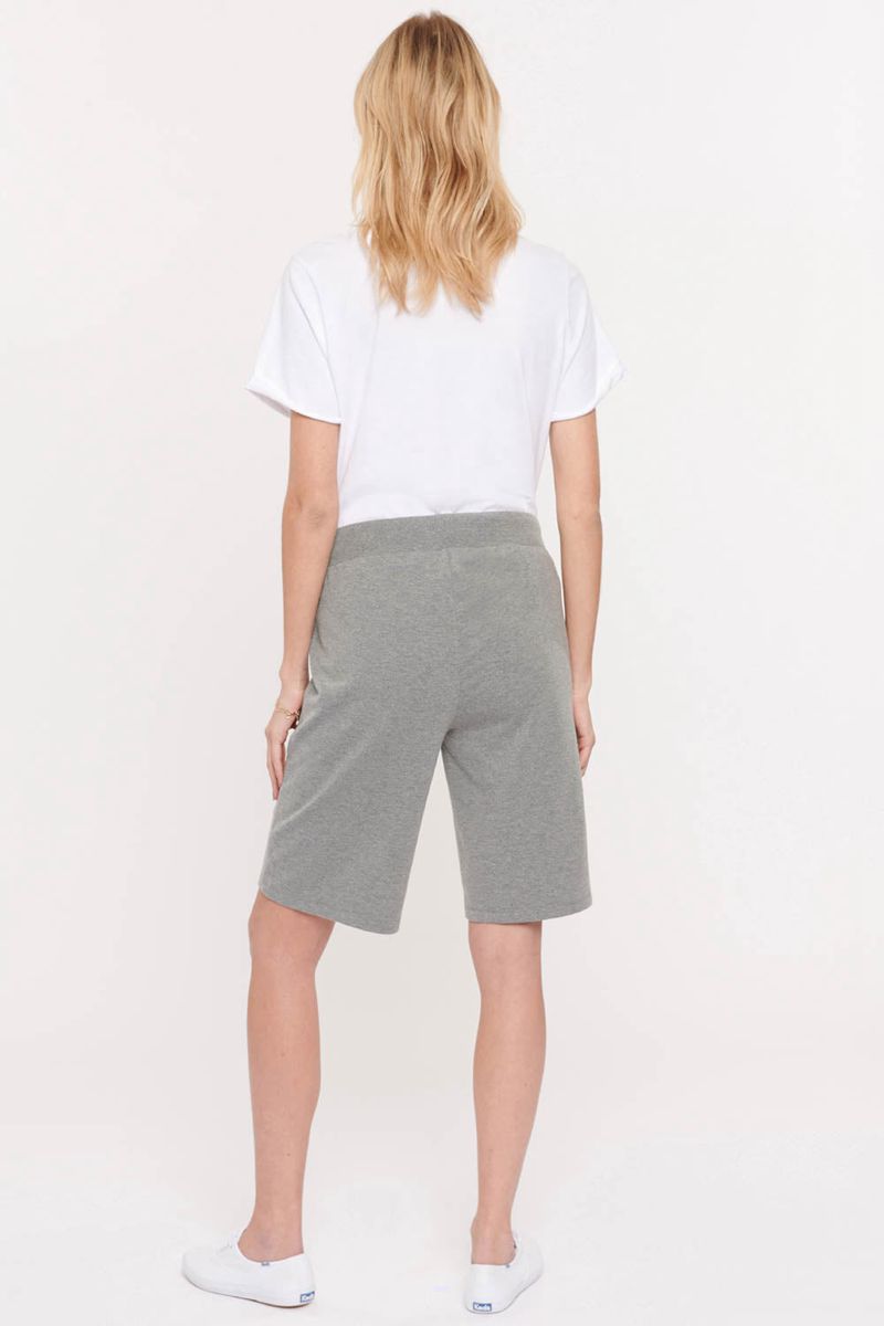 Light Grey Women's NYDJ Drawstring Bermuda Shorts | NZ 136KQMWYO