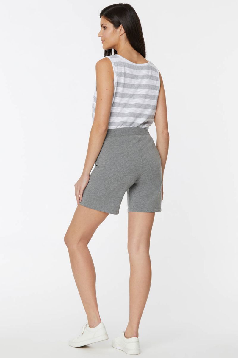 Light Grey Women's NYDJ Drawstring Jogger Shorts | NZ 974EHVYMT