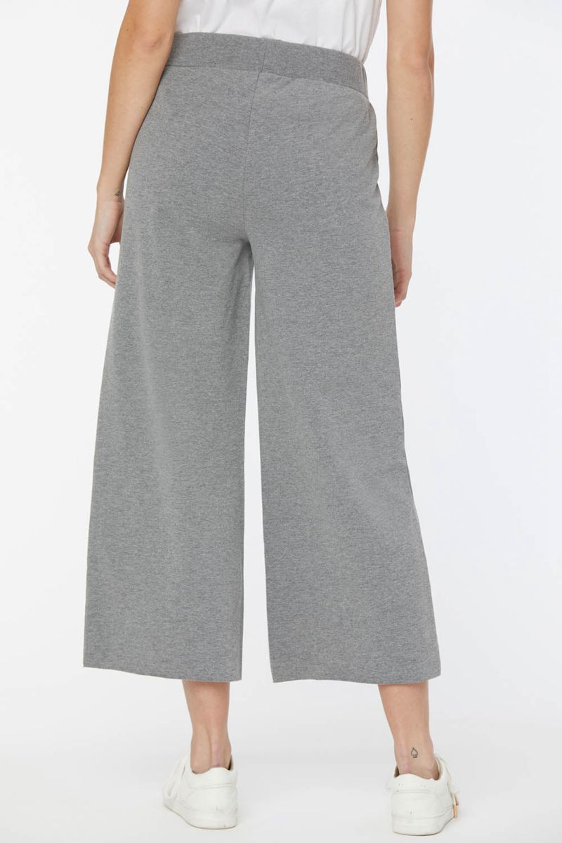 Light Grey Women's NYDJ Drawstring Wide Leg Pants | NZ 415FDAPLC