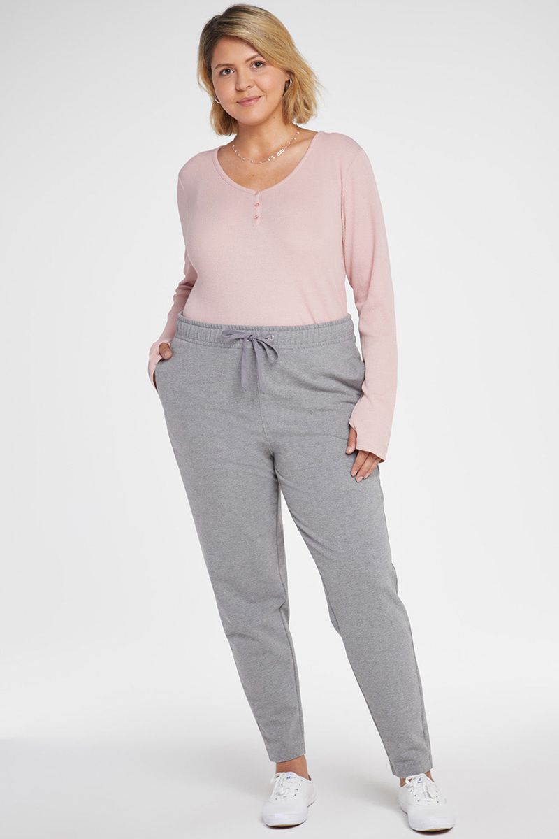 Light Grey Women's NYDJ Plus Slim Jogger Pants | NZ 302NITCUM