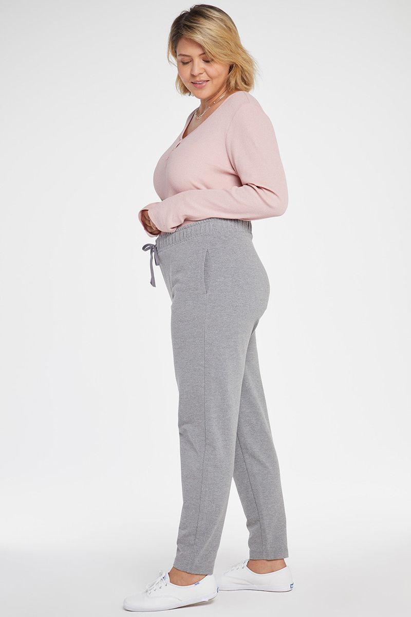 Light Grey Women's NYDJ Plus Slim Jogger Pants | NZ 302NITCUM