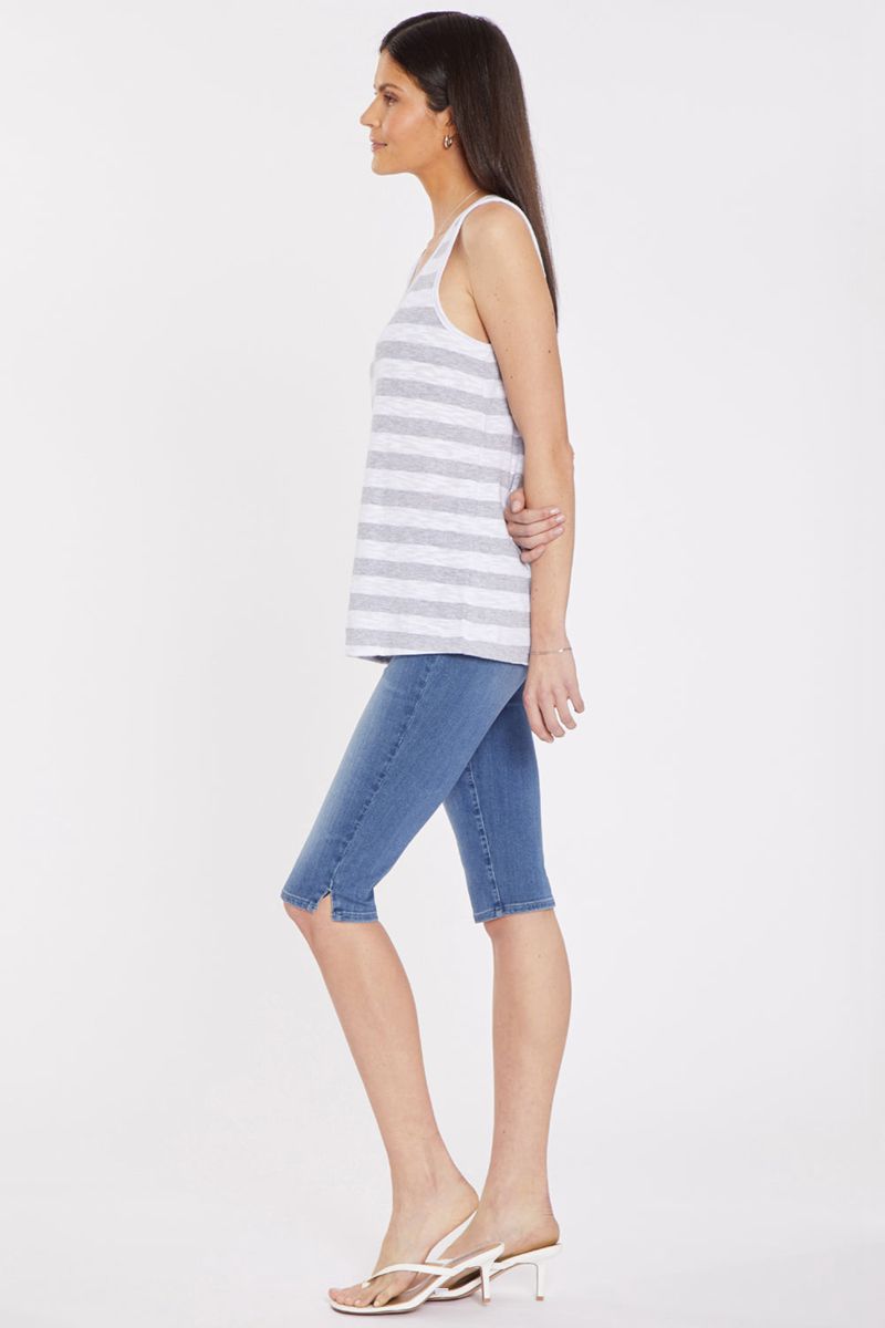 Light Grey Women's NYDJ Striped Tanks | NZ 768ECTBOF