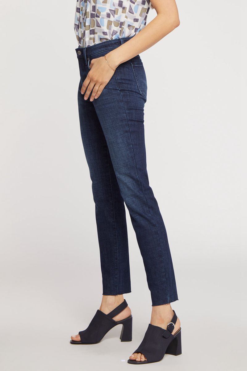 Navy Women's NYDJ Alina Skinny Ankle Jeans | NZ 304MBIFUN