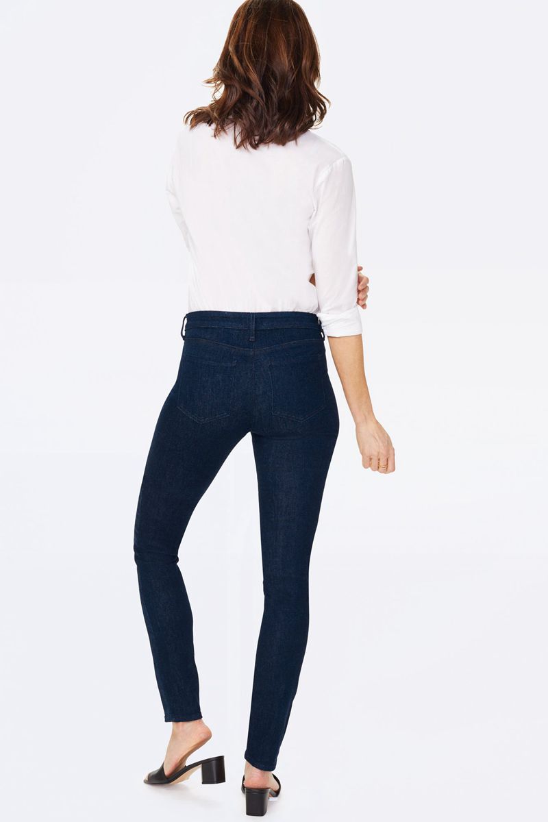 Navy Women's NYDJ Alina Skinny Jeans | NZ 159YSJQGF