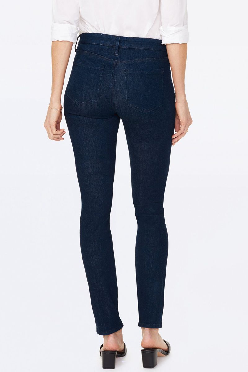 Navy Women's NYDJ Alina Skinny Jeans | NZ 159YSJQGF