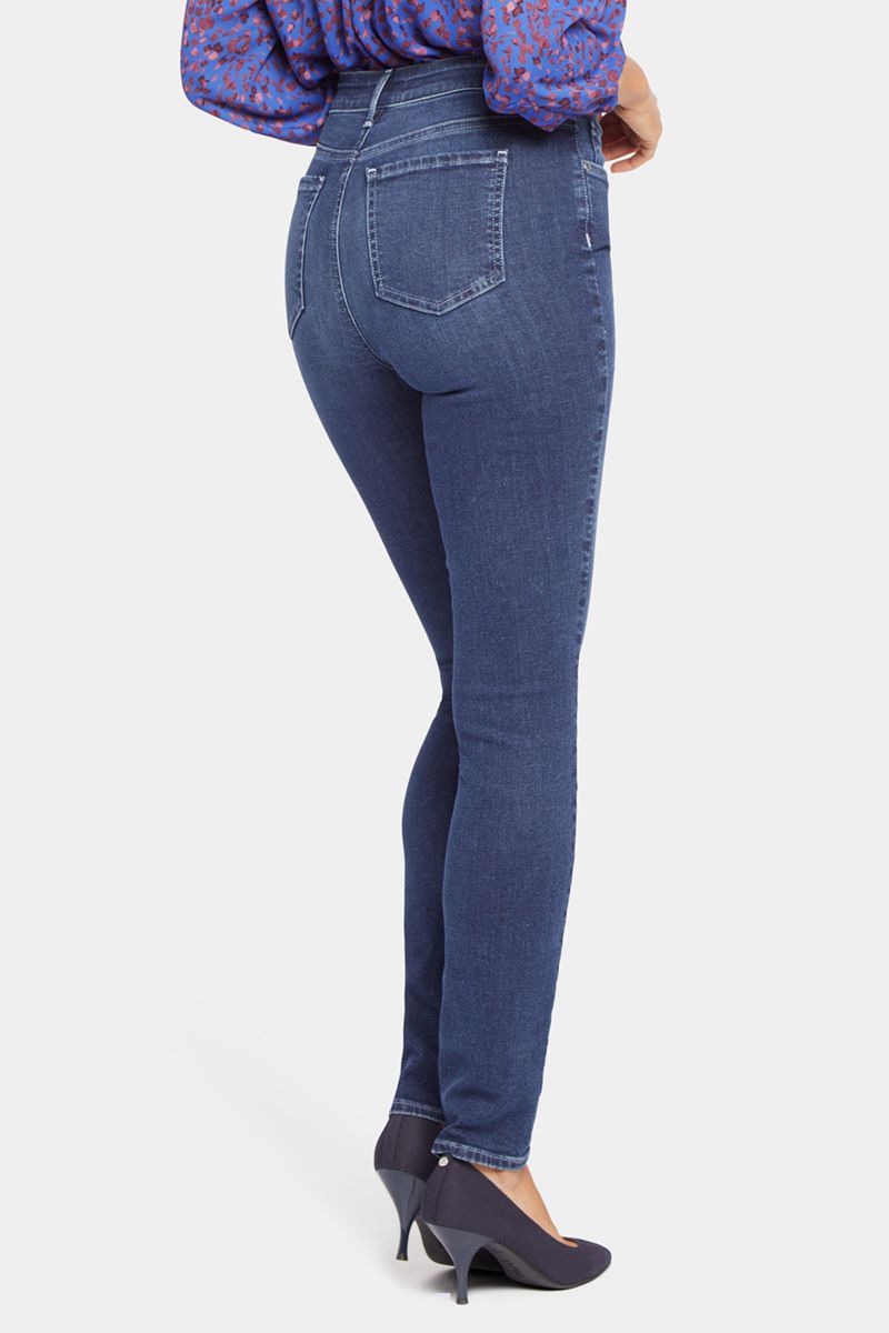 Navy Women's NYDJ Alina Skinny Jeans | NZ 982UGNDPH