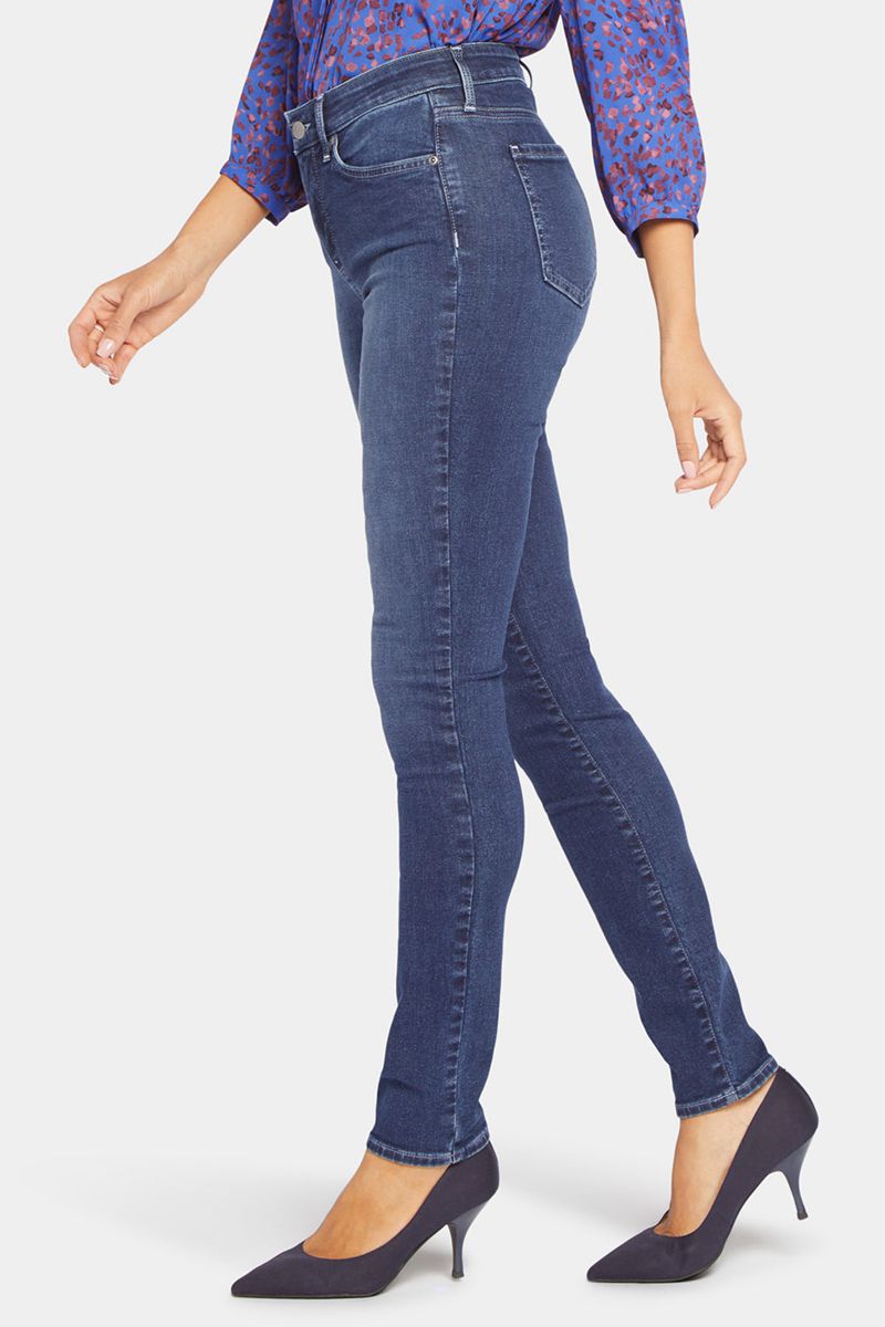 Navy Women's NYDJ Alina Skinny Jeans | NZ 982UGNDPH