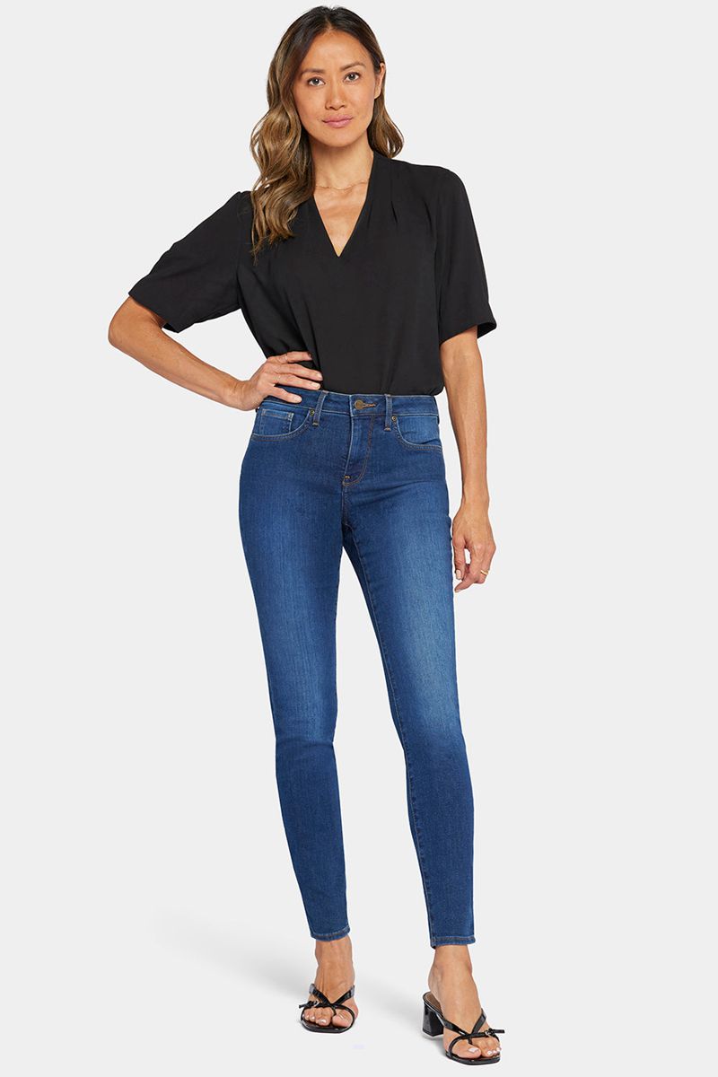 Navy Women's NYDJ Ami Skinny Jeans | NZ 620GCBNIF