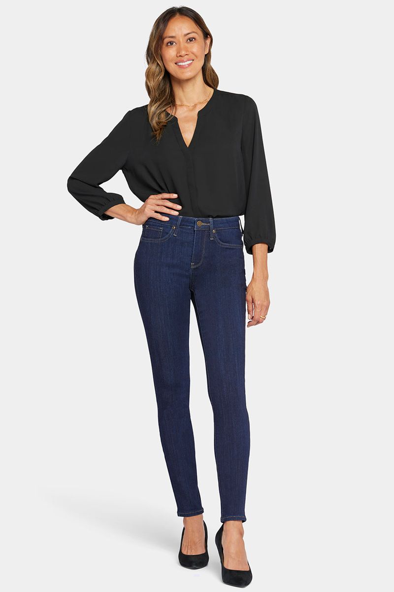 Navy Women's NYDJ Ami Skinny Jeans | NZ 983IHCUTX