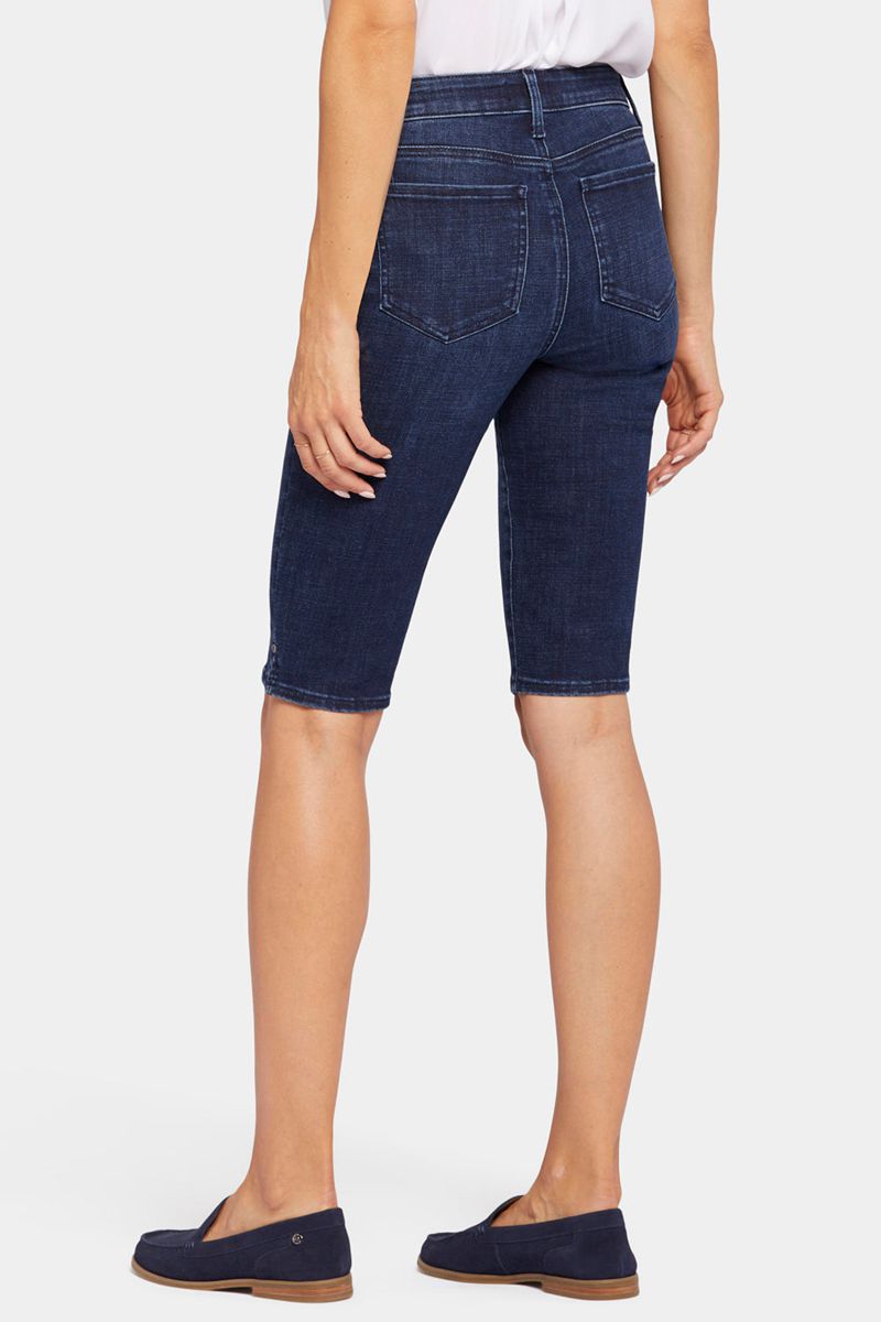 Navy Women's NYDJ Bike Capri Jeans | NZ 067BCFDUG