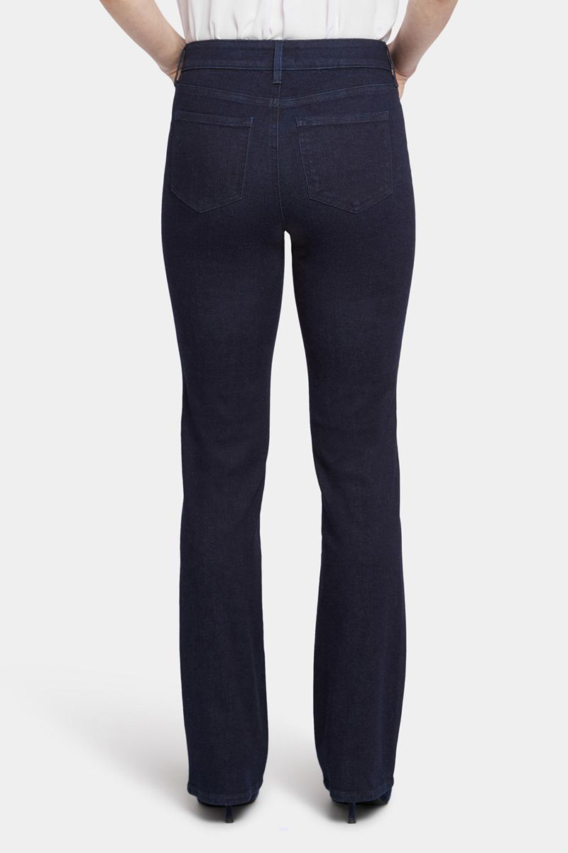 Navy Women's NYDJ Blake Slim Flared Jeans | NZ 357LTUJDC