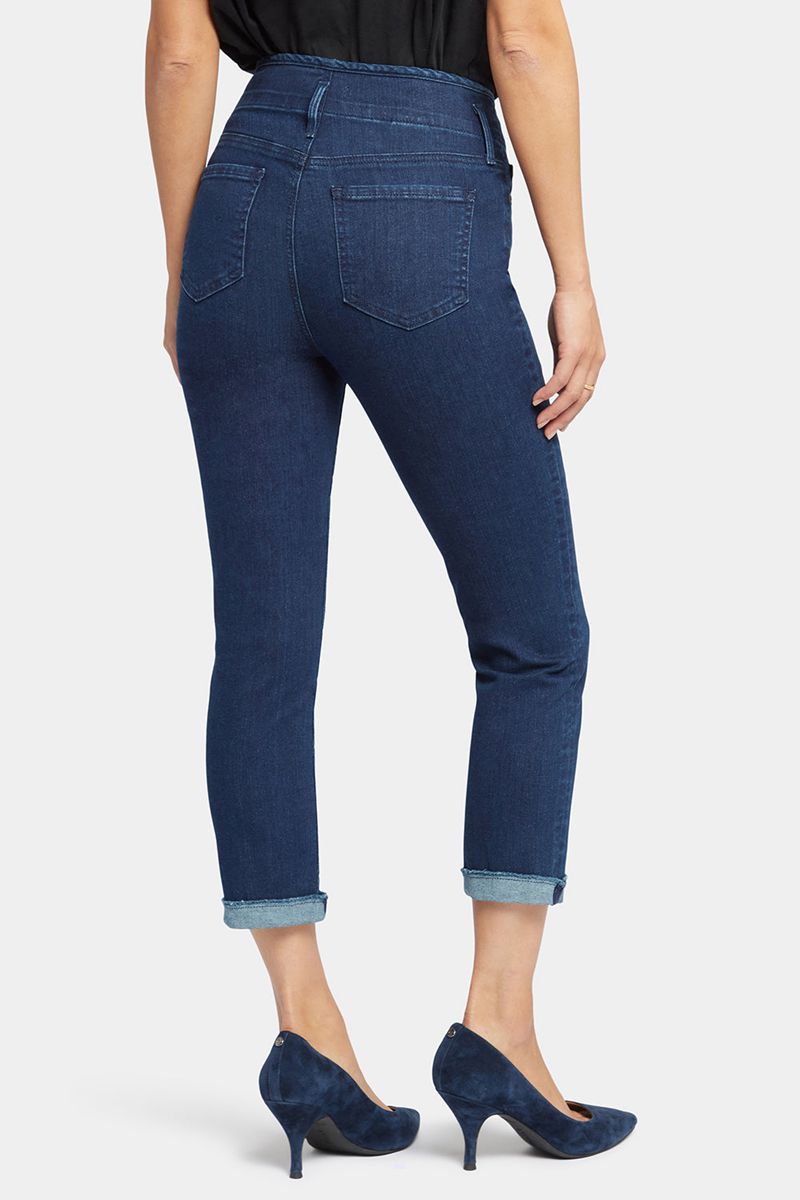 Navy Women's NYDJ Chloe Capri Jeans | NZ 079NHCOSW