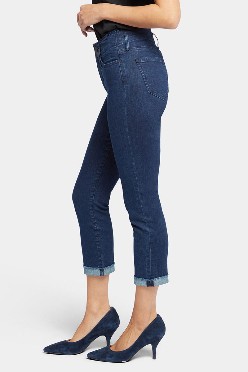 Navy Women's NYDJ Chloe Capri Jeans | NZ 079NHCOSW