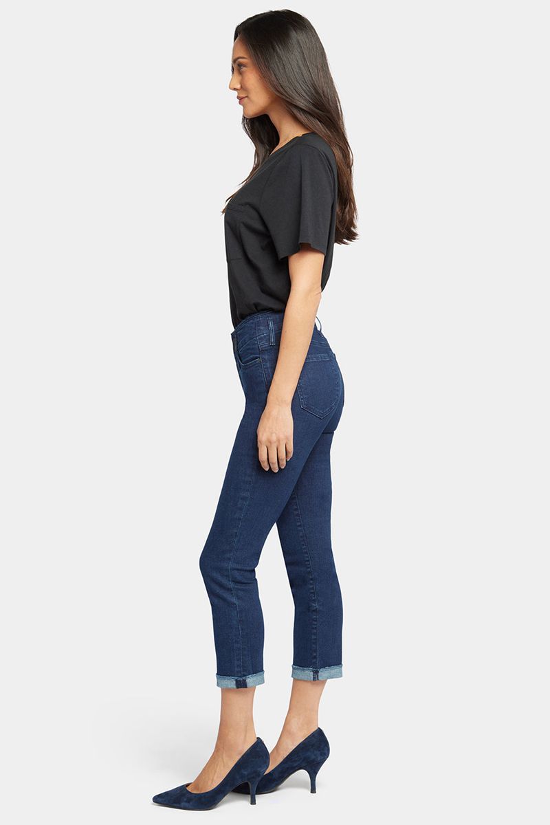 Navy Women's NYDJ Chloe Capri Jeans | NZ 079NHCOSW