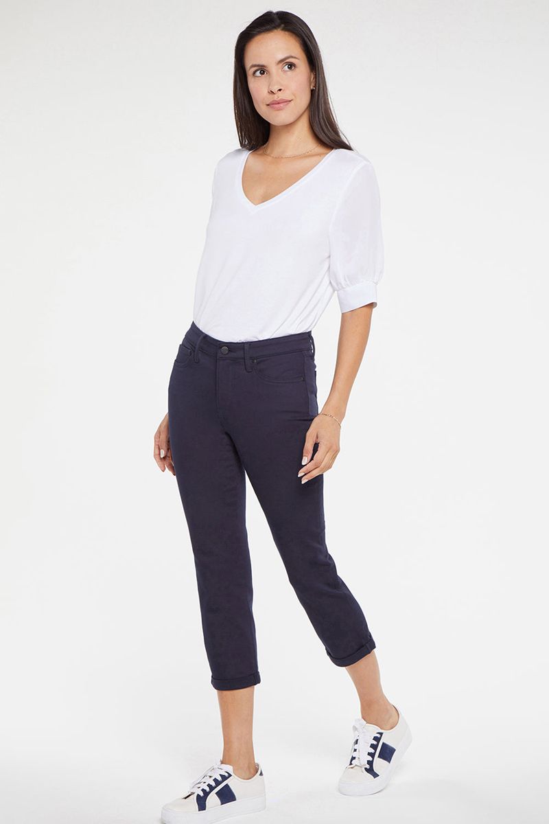 Navy Women's NYDJ Chloe Skinny Capri Jeans | NZ 287IXPYGV