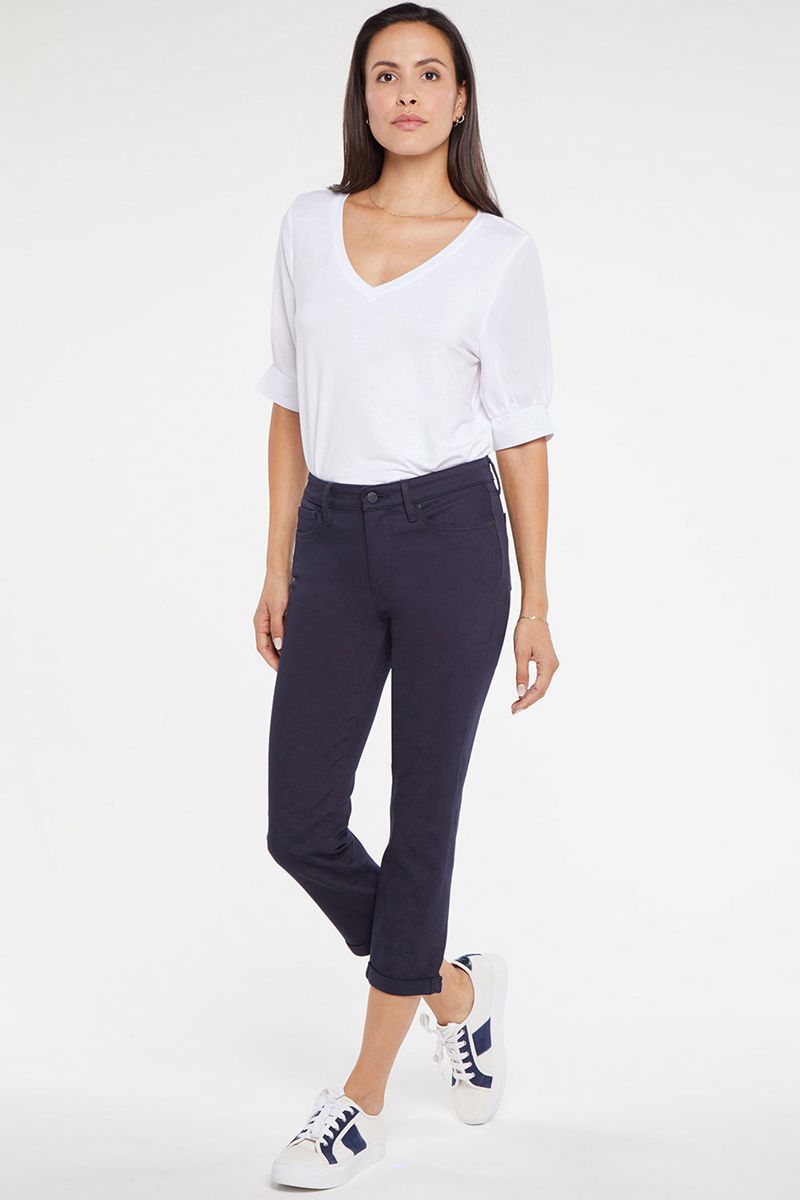 Navy Women's NYDJ Chloe Skinny Capri Jeans | NZ 287IXPYGV