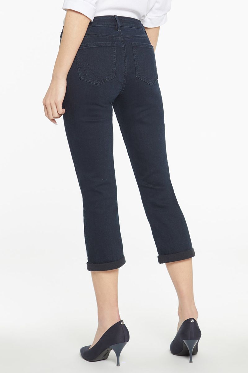 Navy Women's NYDJ Chloe Skinny Capri Jeans | NZ 837ICKODZ