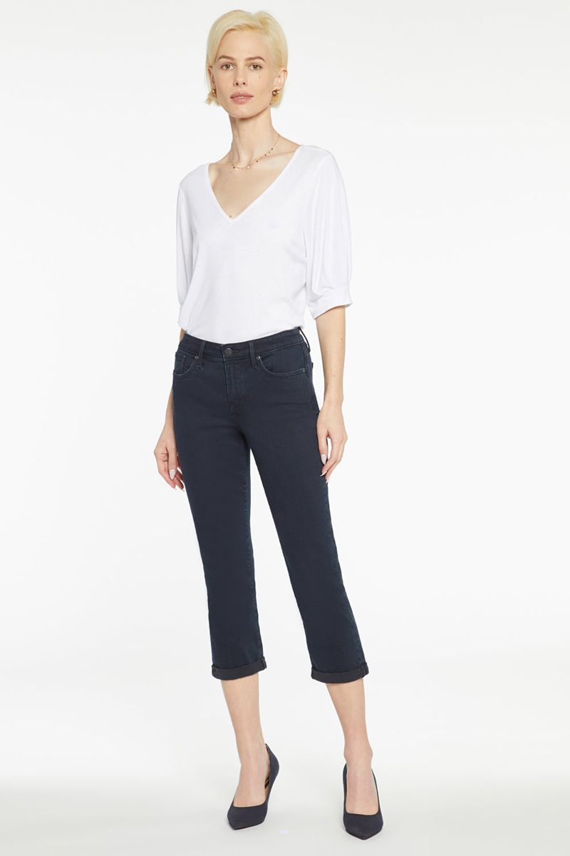 Navy Women's NYDJ Chloe Skinny Capri Jeans | NZ 837ICKODZ