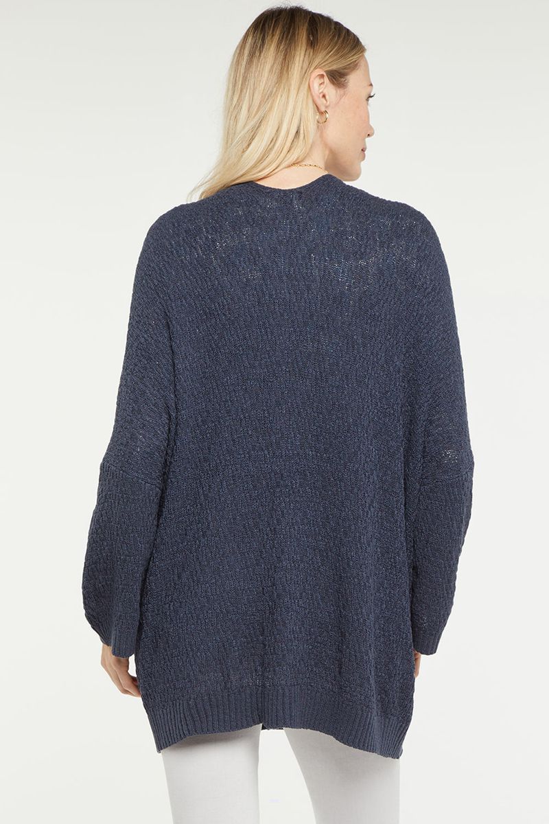 Navy Women's NYDJ Drape Cardigan | NZ 892RHONUV