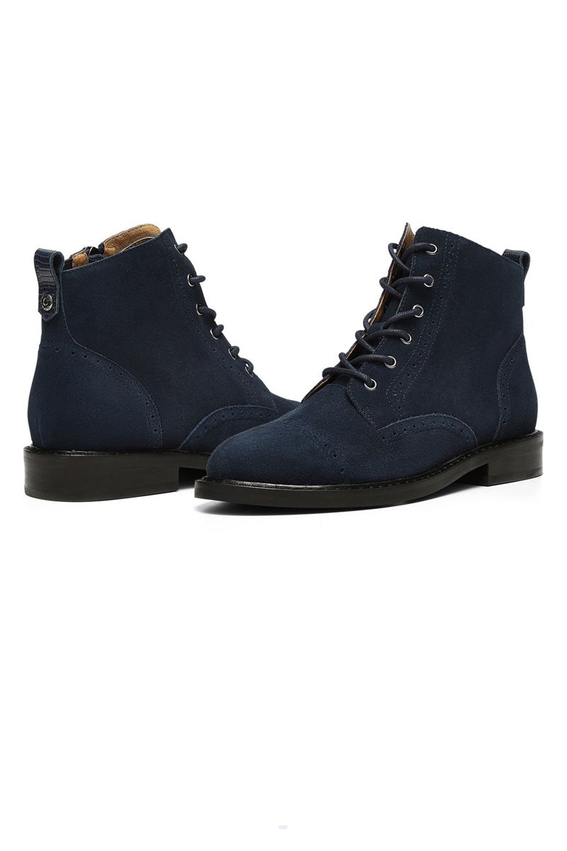 Navy Women's NYDJ Eileen Boots | NZ 694CPKAOB