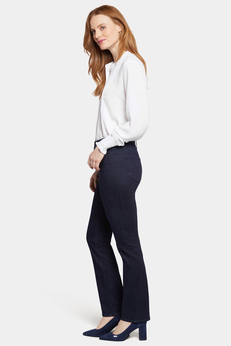 Navy Women's NYDJ Ellison Straight Jeans | NZ 378UCWTRO