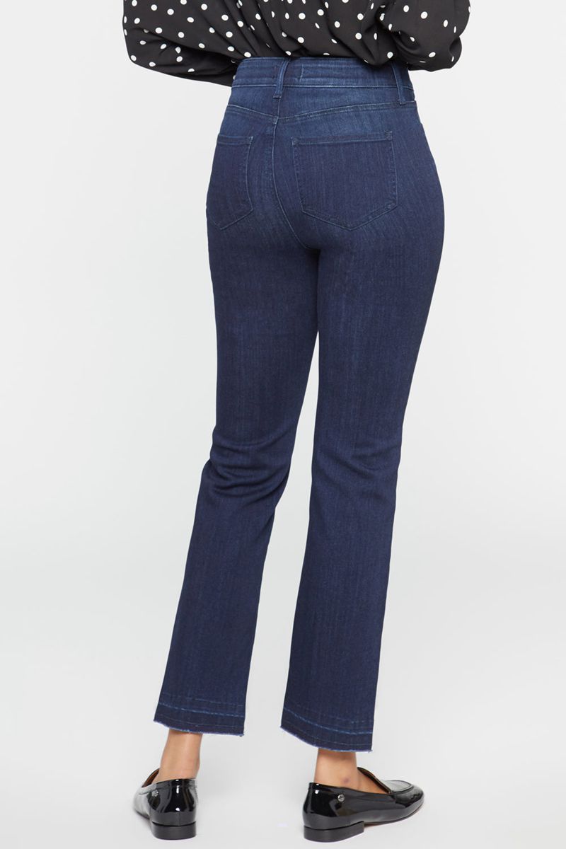 Navy Women's NYDJ High Straight Jeans | NZ 061ARZPXI