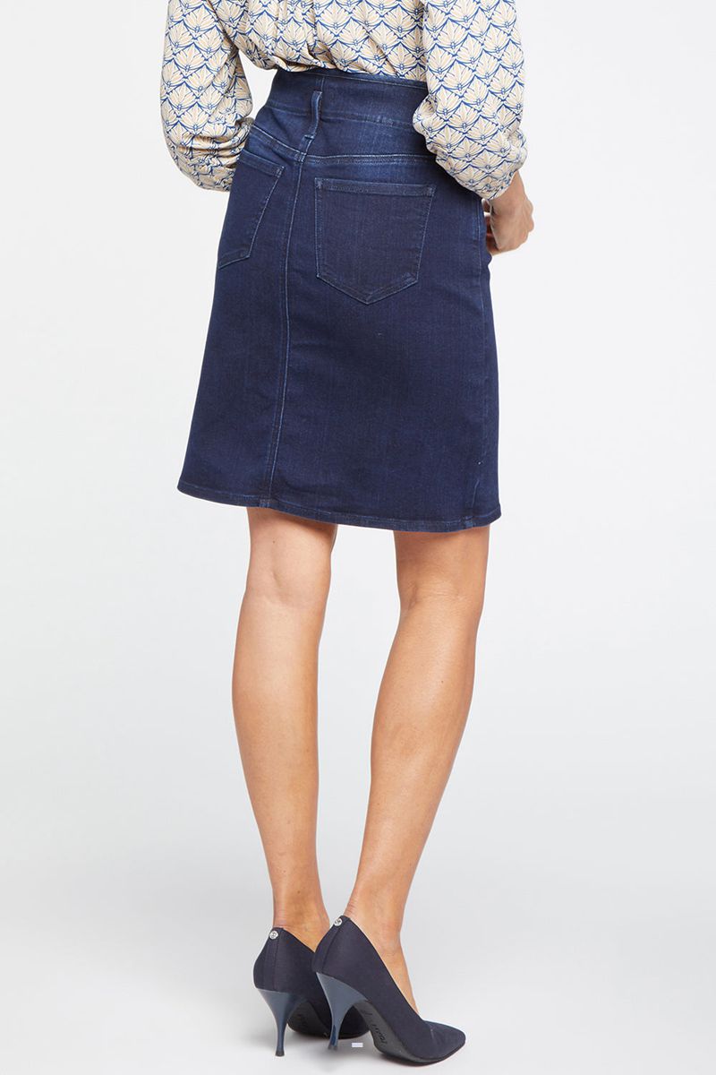 Navy Women's NYDJ High Waist Skirts | NZ 614YSPNEH