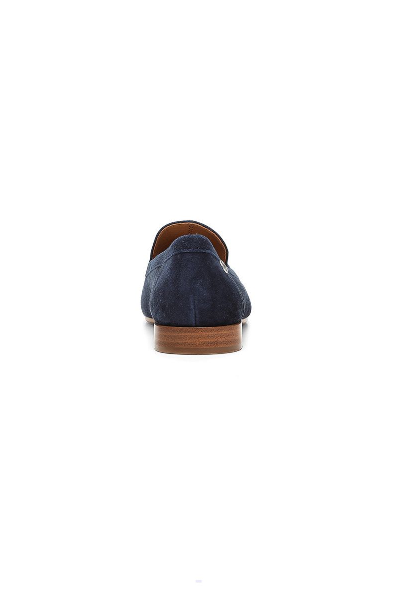 Navy Women's NYDJ Lynn Slip-On Loafers | NZ 698QURPGC