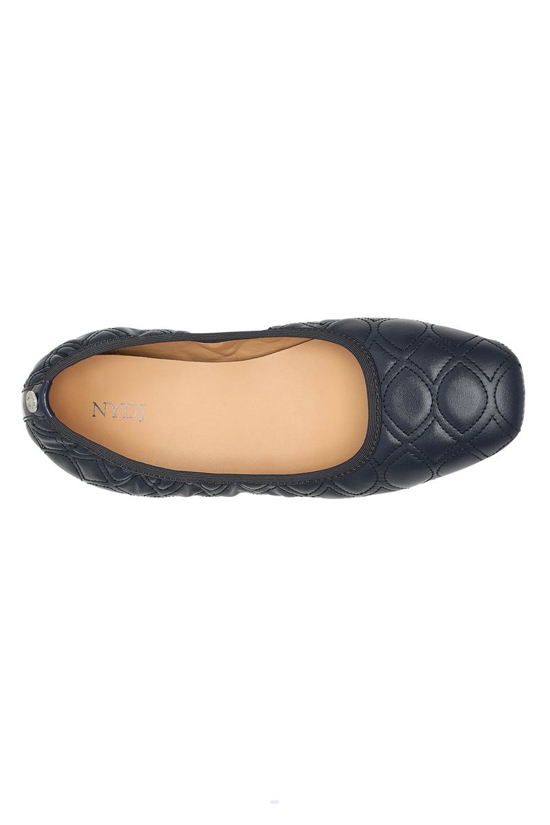 Navy Women's NYDJ Marie Ballet Flats | NZ 451BZMNFO