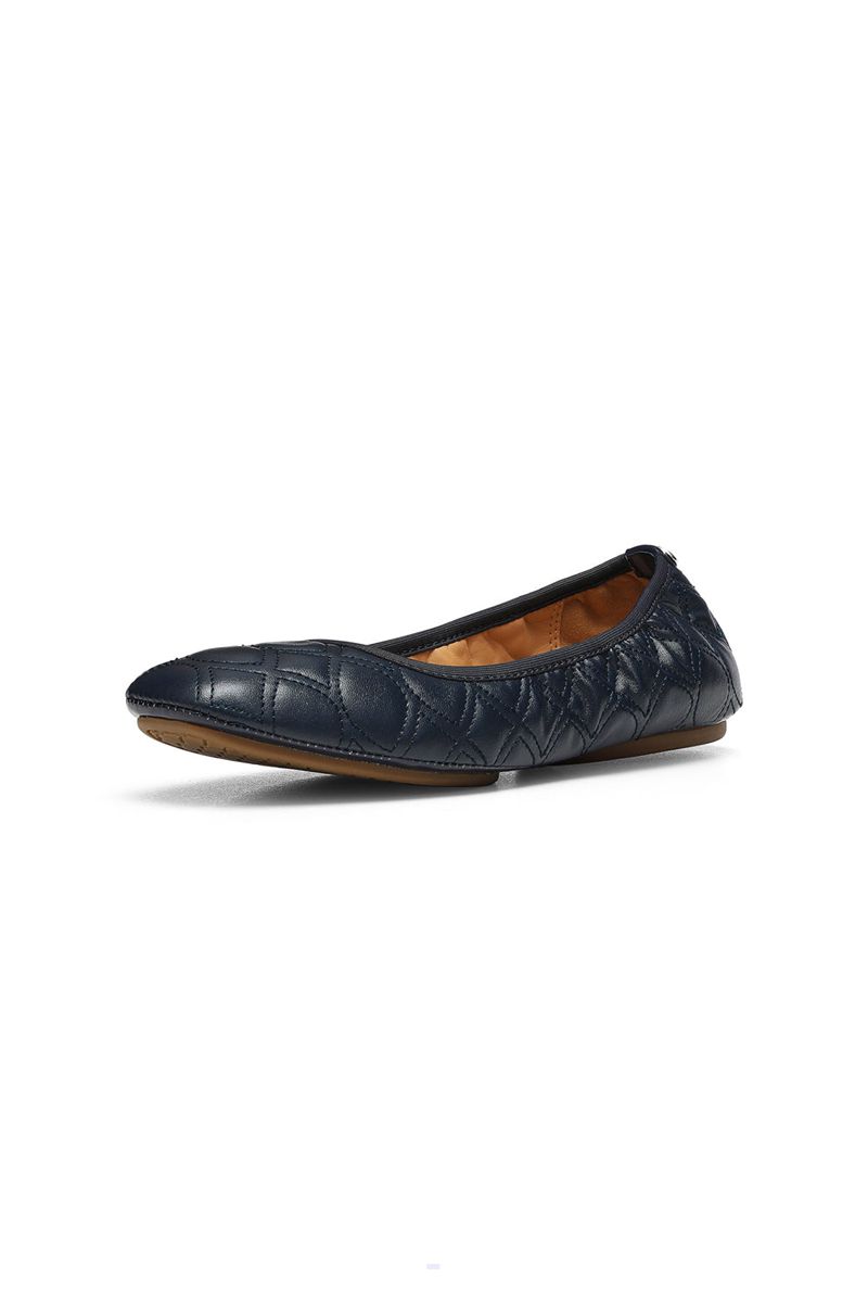 Navy Women's NYDJ Marie Ballet Flats | NZ 451BZMNFO