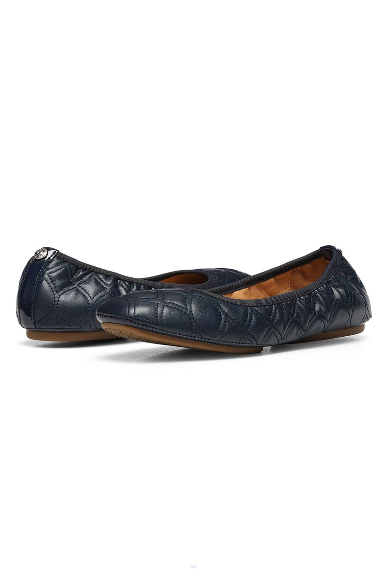 Navy Women's NYDJ Marie Ballet Flats | NZ 451BZMNFO