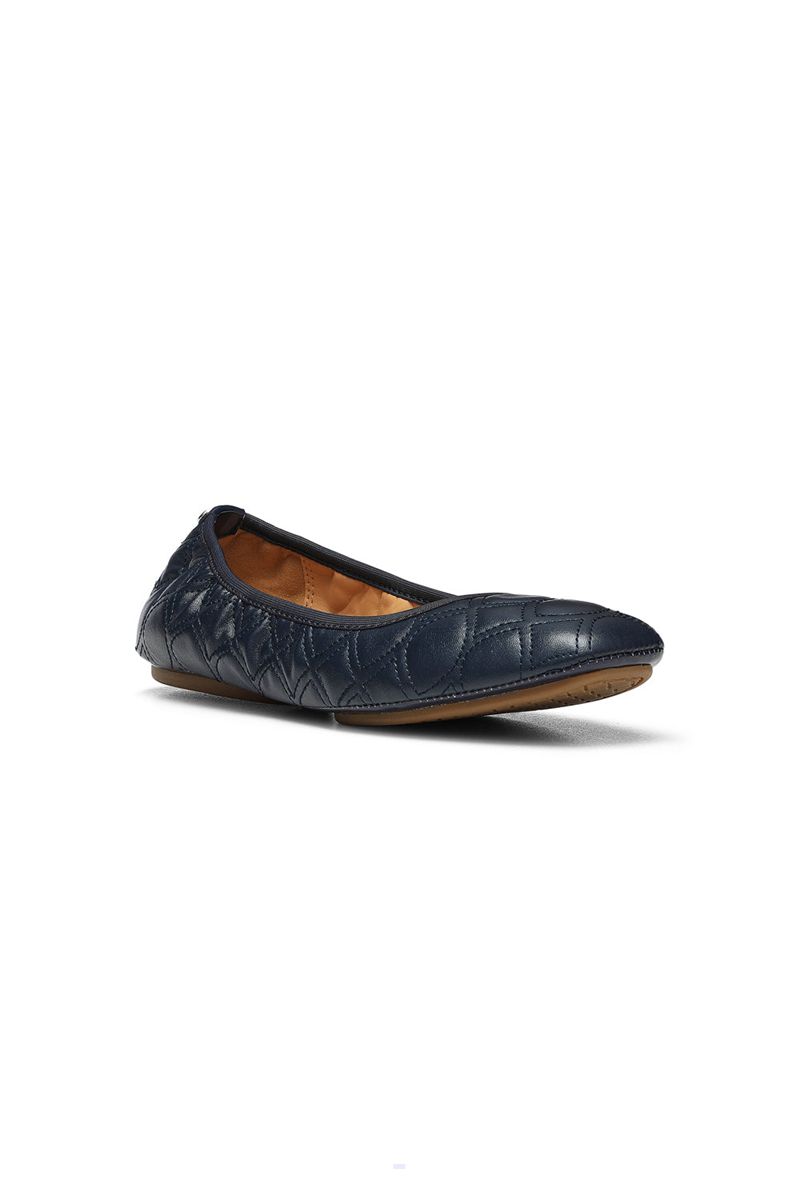 Navy Women\'s NYDJ Marie Ballet Flats | NZ 451BZMNFO