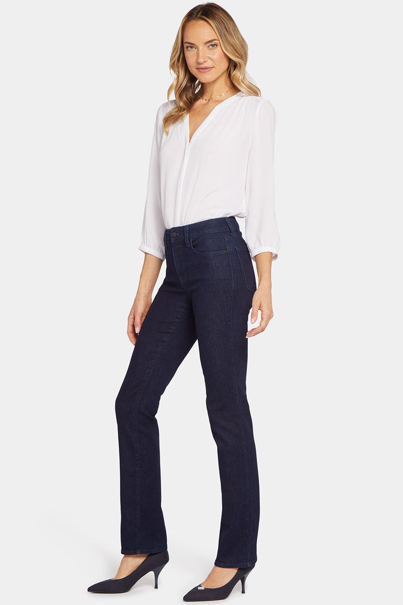 Navy Women's NYDJ Marilyn In Tall Straight Jeans | NZ 426LJETHV