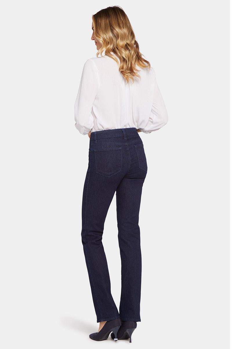 Navy Women's NYDJ Marilyn In Tall Straight Jeans | NZ 426LJETHV