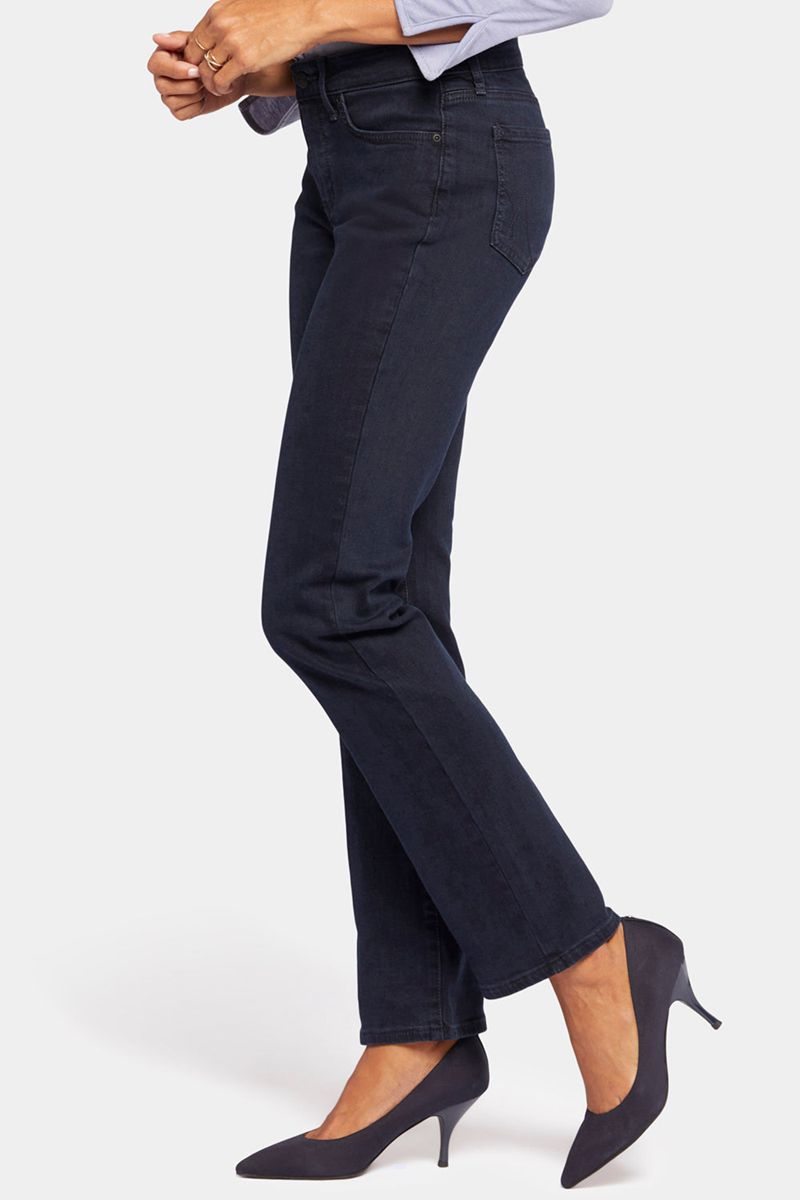 Navy Women's NYDJ Marilyn Straight Jeans | NZ 786TYIHCW