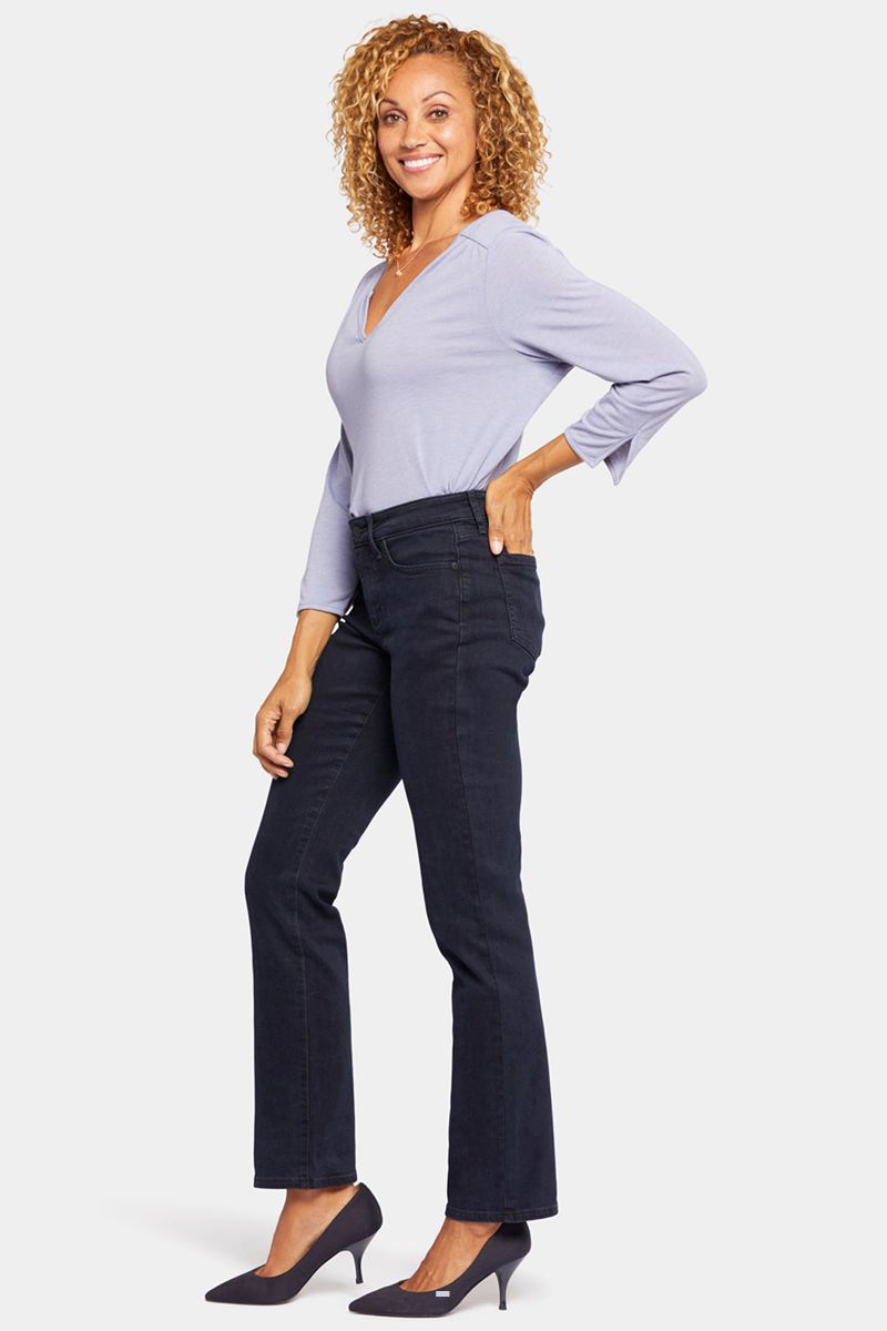 Navy Women's NYDJ Marilyn Straight Jeans | NZ 786TYIHCW