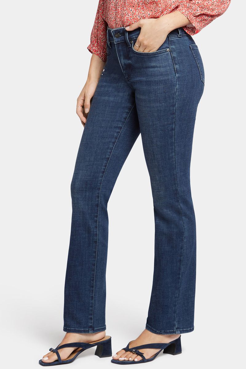 Navy Women's NYDJ Marilyn Straight Jeans | NZ 819VBMENK