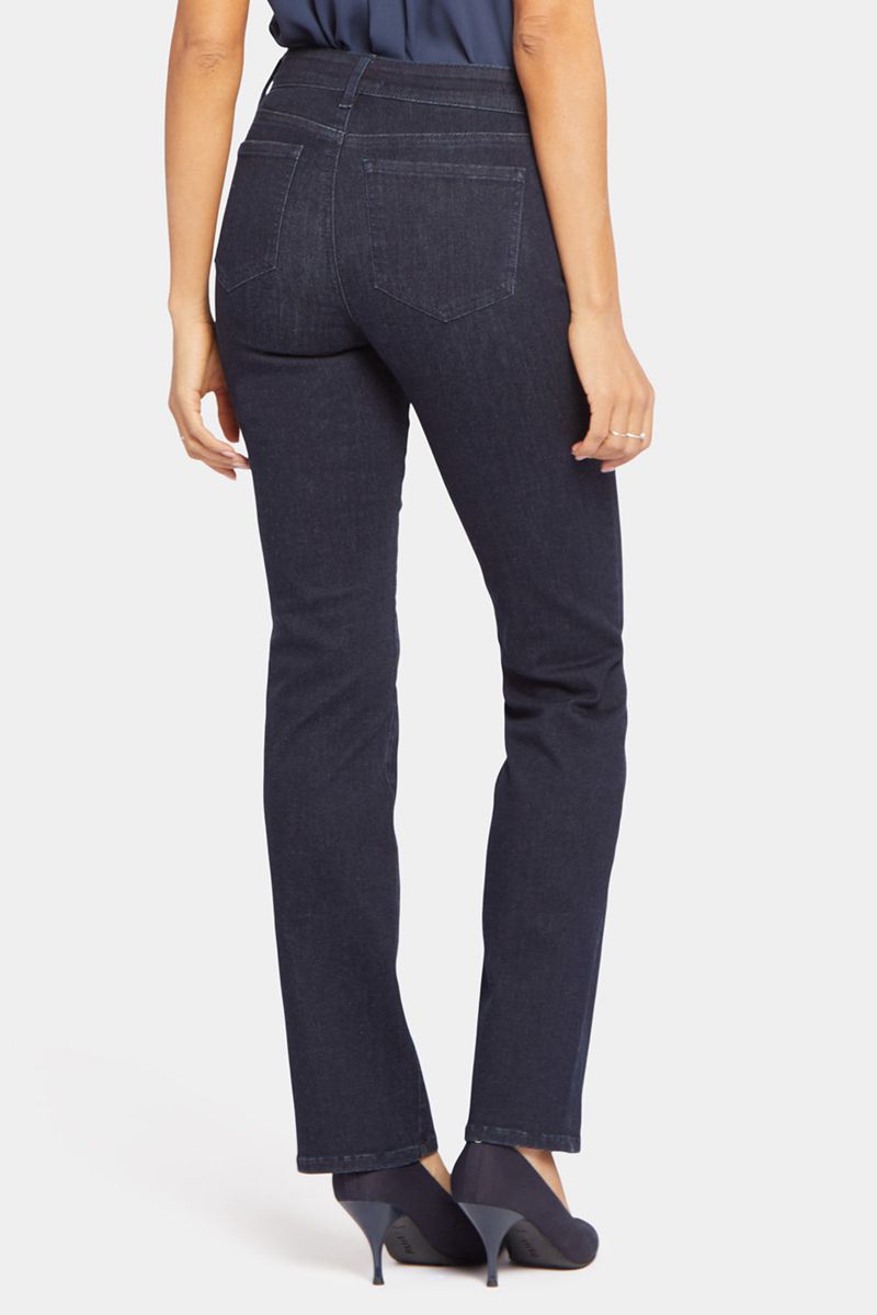 Navy Women's NYDJ Marilyn Straight Jeans | NZ 937XBILRN