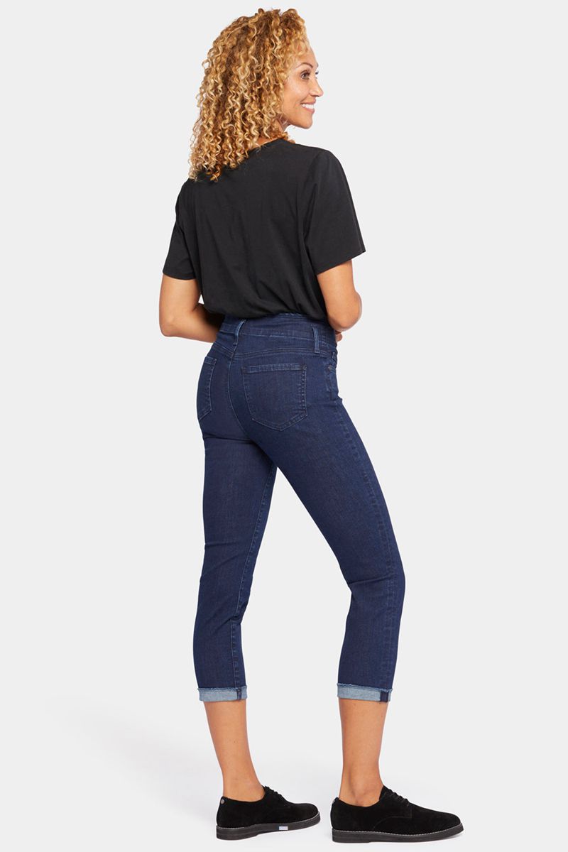 Navy Women's NYDJ Petite Chloe Capri Jeans | NZ 310EANIXL