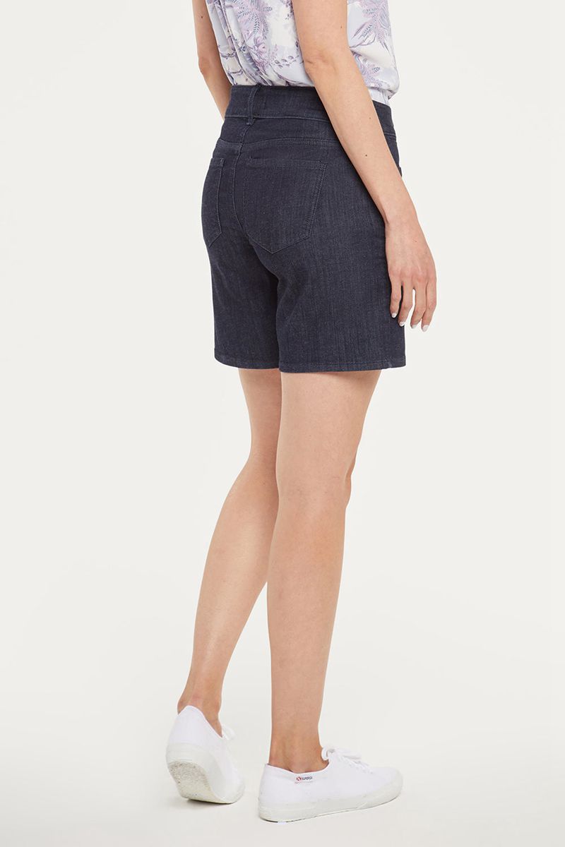 Navy Women's NYDJ Petite Roxanne Denim Shorts | NZ 824MBEKZJ